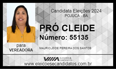 Candidato PRÓ CLEIDE 2024 - POJUCA - Eleições