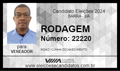 Candidato RODAGEM 2024 - BARRA - Eleições