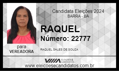 Candidato RAQUEL 2024 - BARRA - Eleições