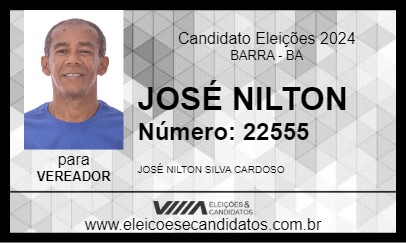 Candidato JOSÉ NILTON 2024 - BARRA - Eleições