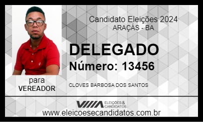 Candidato DELEGADO 2024 - ARAÇÁS - Eleições