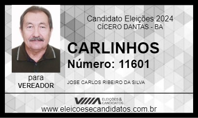 Candidato CARLINHOS 2024 - CÍCERO DANTAS - Eleições