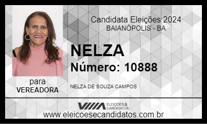 Candidato NELZA 2024 - BAIANÓPOLIS - Eleições