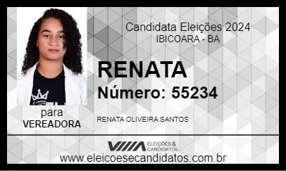 Candidato RENATA 2024 - IBICOARA - Eleições