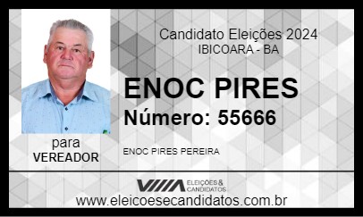 Candidato ENOC PIRES 2024 - IBICOARA - Eleições