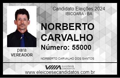 Candidato NORBERTO CARVALHO 2024 - IBICOARA - Eleições