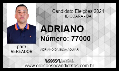 Candidato ADRIANO 2024 - IBICOARA - Eleições