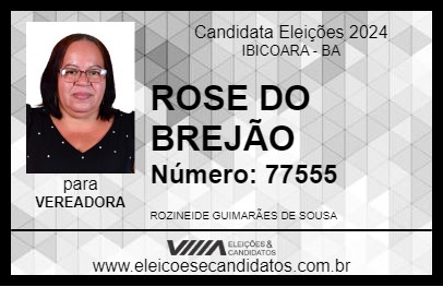 Candidato ROSE DO BREJÃO 2024 - IBICOARA - Eleições