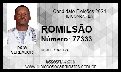 Candidato ROMILSÃO 2024 - IBICOARA - Eleições