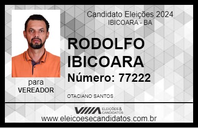 Candidato RODOLFO IBICOARA 2024 - IBICOARA - Eleições