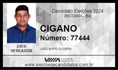 Candidato CIGANO 2024 - IBICOARA - Eleições