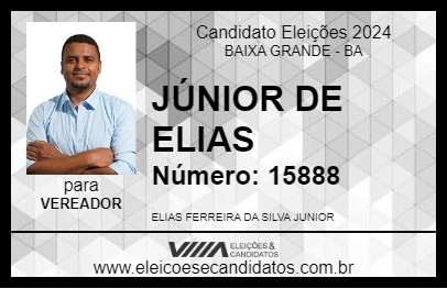 Candidato JÚNIOR DE ELIAS 2024 - BAIXA GRANDE - Eleições