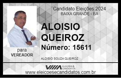 Candidato ALOISIO QUEIROZ 2024 - BAIXA GRANDE - Eleições