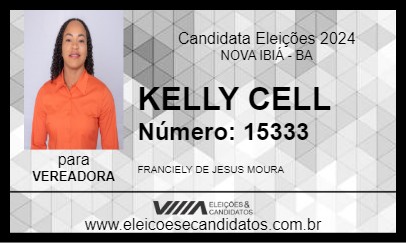 Candidato KELLY CELL 2024 - NOVA IBIÁ - Eleições