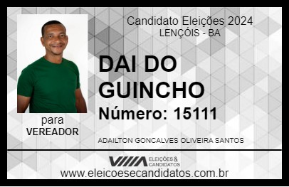 Candidato DAI DO GUINCHO 2024 - LENÇÓIS - Eleições