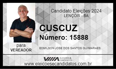 Candidato CUSCUZ 2024 - LENÇÓIS - Eleições