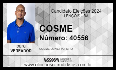 Candidato COSME 2024 - LENÇÓIS - Eleições