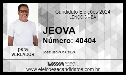 Candidato JEOVA 2024 - LENÇÓIS - Eleições