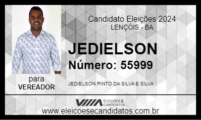 Candidato JEDIELSON 2024 - LENÇÓIS - Eleições