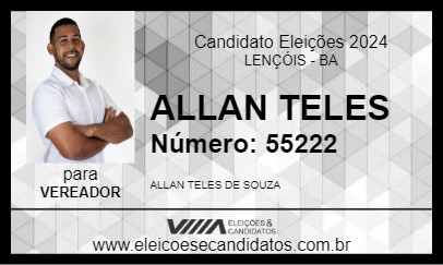 Candidato ALLAN TELES 2024 - LENÇÓIS - Eleições