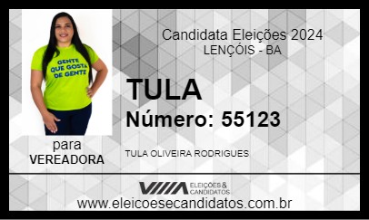 Candidato TULA 2024 - LENÇÓIS - Eleições