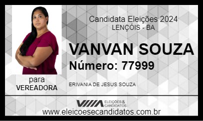 Candidato VANVAN SOUZA 2024 - LENÇÓIS - Eleições