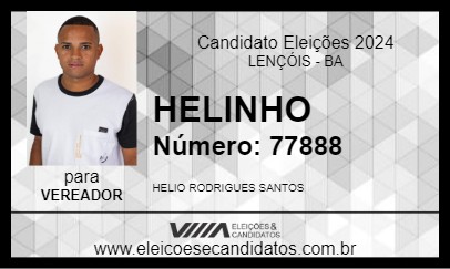 Candidato HELINHO 2024 - LENÇÓIS - Eleições