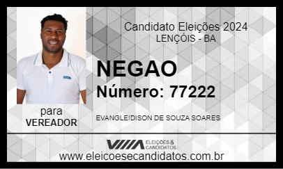 Candidato NEGAO 2024 - LENÇÓIS - Eleições