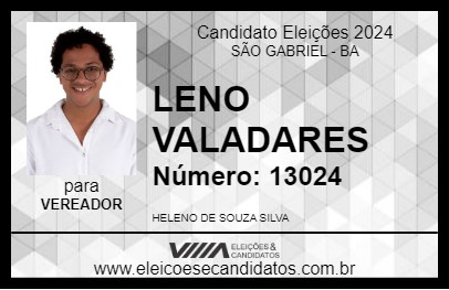 Candidato LENO VALADARES 2024 - SÃO GABRIEL - Eleições