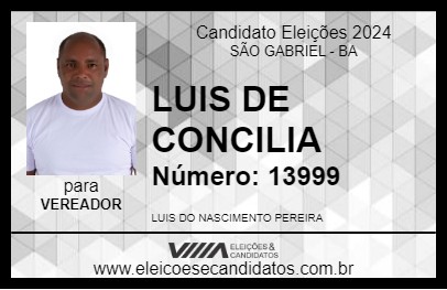 Candidato LUIS DE CONCILIA 2024 - SÃO GABRIEL - Eleições