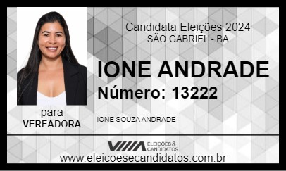 Candidato IONE ANDRADE 2024 - SÃO GABRIEL - Eleições