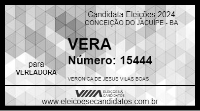 Candidato VERA 2024 - CONCEIÇÃO DO JACUÍPE - Eleições