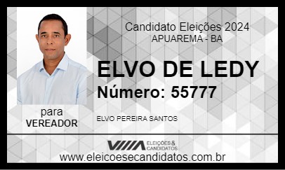 Candidato ELVO DE LEDY 2024 - APUAREMA - Eleições