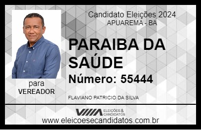 Candidato PARAIBA DA SAÚDE 2024 - APUAREMA - Eleições