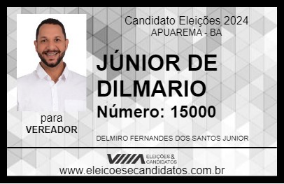 Candidato JÚNIOR DE DILMARIO 2024 - APUAREMA - Eleições