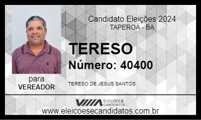 Candidato TERESO 2024 - TAPEROÁ - Eleições