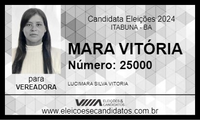 Candidato MARA VITÓRIA 2024 - ITABUNA - Eleições