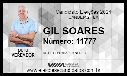 Candidato GIL SOARES 2024 - CANDEIAS - Eleições