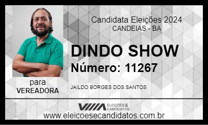 Candidato DINDO SHOW 2024 - CANDEIAS - Eleições