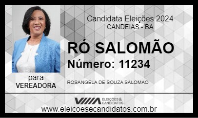 Candidato RÓ SALOMÃO 2024 - CANDEIAS - Eleições