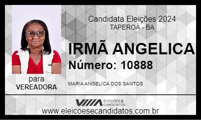 Candidato IRMÃ ANGELICA 2024 - TAPEROÁ - Eleições