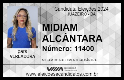 Candidato MIDY PERSONAL 2024 - JUAZEIRO - Eleições