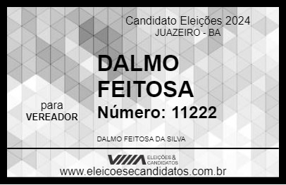 Candidato DALMO FEITOSA 2024 - JUAZEIRO - Eleições