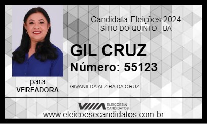 Candidato GIL CRUZ 2024 - SÍTIO DO QUINTO - Eleições