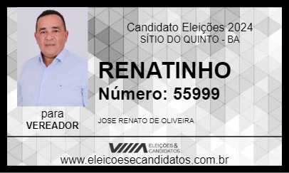 Candidato RENATINHO 2024 - SÍTIO DO QUINTO - Eleições