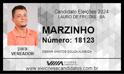 Candidato MARZINHO 2024 - LAURO DE FREITAS - Eleições