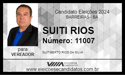 Candidato SUITI RIOS 2024 - BARREIRAS - Eleições