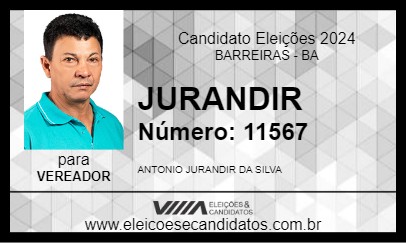 Candidato JURANDIR 2024 - BARREIRAS - Eleições