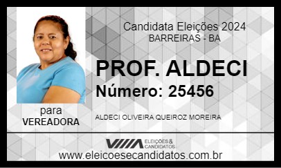 Candidato PROF. ALDECI 2024 - BARREIRAS - Eleições