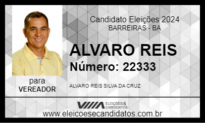 Candidato ALVARO REIS 2024 - BARREIRAS - Eleições